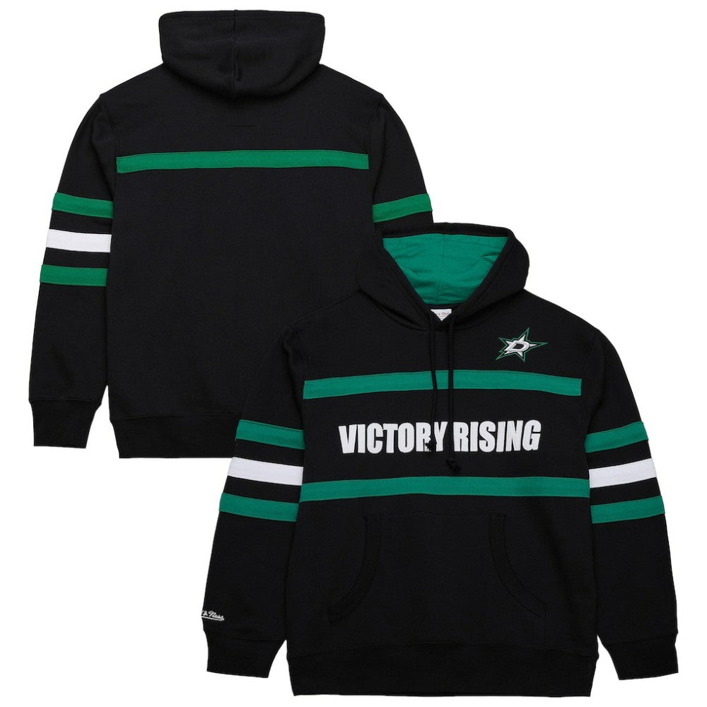Dallas Stars Mitchell & Ness Head Coach Slogan Pullover Hoodie - Black Hoodies