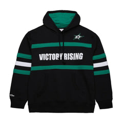 Dallas Stars Mitchell & Ness Head Coach Slogan Pullover Hoodie - Black Hoodies