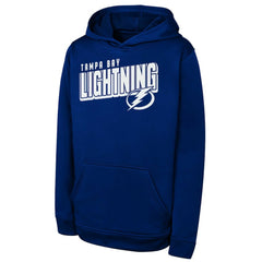 Tampa Bay Lightning Youth Cyber Punk Performance Hoodie - Blue Hoodies