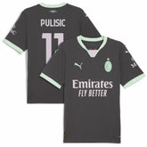 Christian Pulisic AC Milan 2024/25 Third Replica Player Jersey on sale - Charcoal