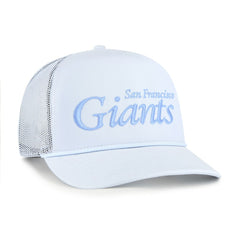 San Francisco Giants Foundation Script Hitch Adjustable Trucker Hat Light Blue