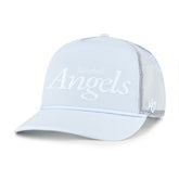 Los Angeles Angels Foundation Script Hitch Adjustable Trucker Hat Light Blue