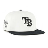 Tampa Bay Rays Foundation Captain Snapback Hat White/Black