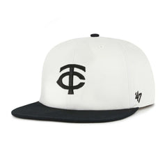 Minnesota Twins Foundation Captain Snapback Hat White/Black