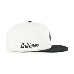 Baltimore Orioles Foundation Captain Snapback Hat White/Black
