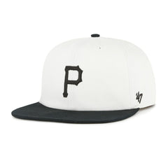 Pittsburgh Pirates Foundation Captain Snapback Hat White/Black