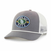 Tampa Bay Rays Tide Sweep Rope Trucker Adjustable Hat Gray/White