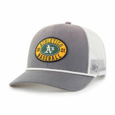 Athletics Tide Sweep Rope Trucker Adjustable Hat Gray/White