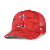 Los Angeles Angels Fiji Trucker Adjustable Hat Red