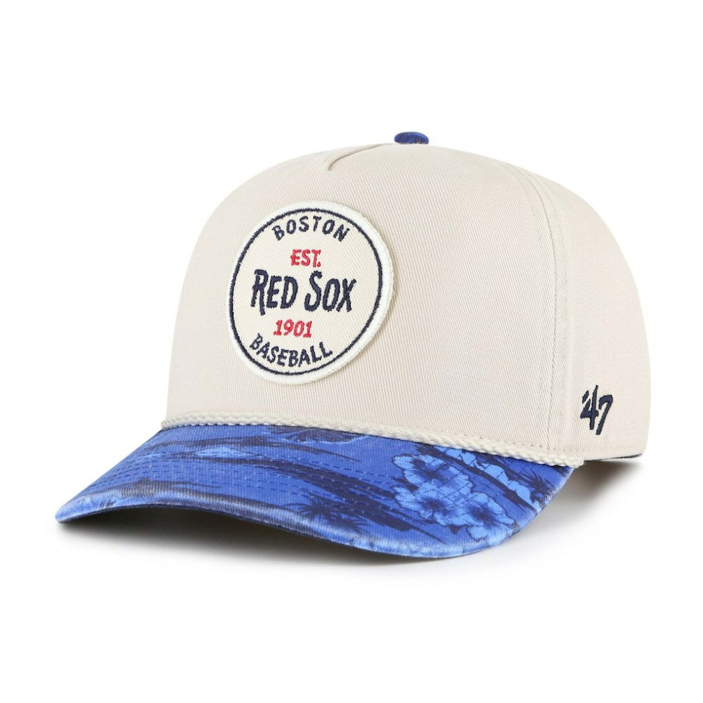 Boston Red Sox Fiji Rope Hitch Adjustable Hat Cream/Navy
