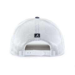 Atlanta Braves Scratch Adjustable Trucker Hat Navy/White