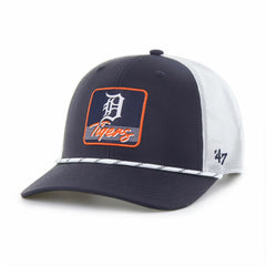 Detroit Tigers Scratch Adjustable Trucker Hat Navy/White