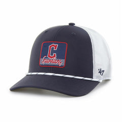 Cleveland Guardians Scratch Adjustable Trucker Hat Navy/White