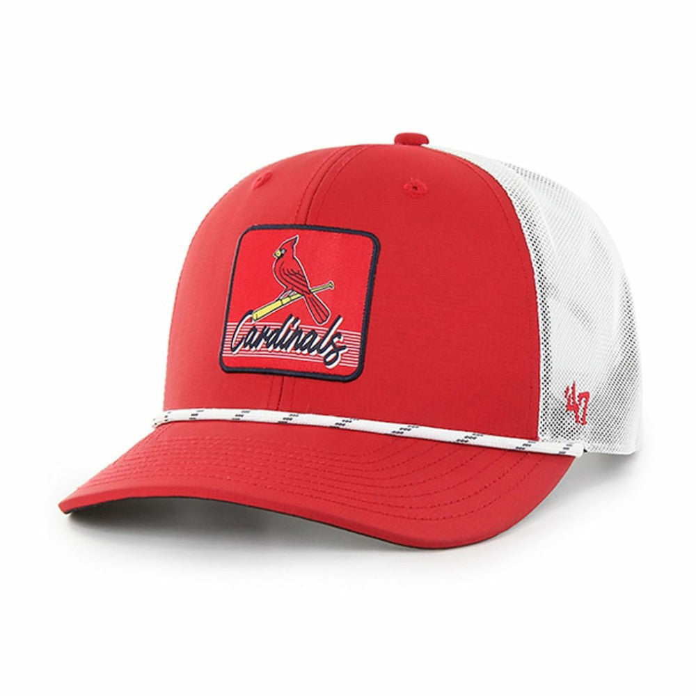St. Louis Cardinals Scratch Adjustable Trucker Hat Red/White