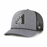 Arizona Diamondbacks Carbon Rope Trucker Adjustable Hat Charcoal