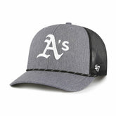 Athletics Carbon Rope Trucker Adjustable Hat Charcoal