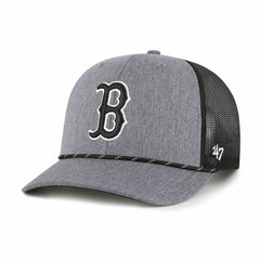 Boston Red Sox Carbon Rope Trucker Adjustable Hat Charcoal