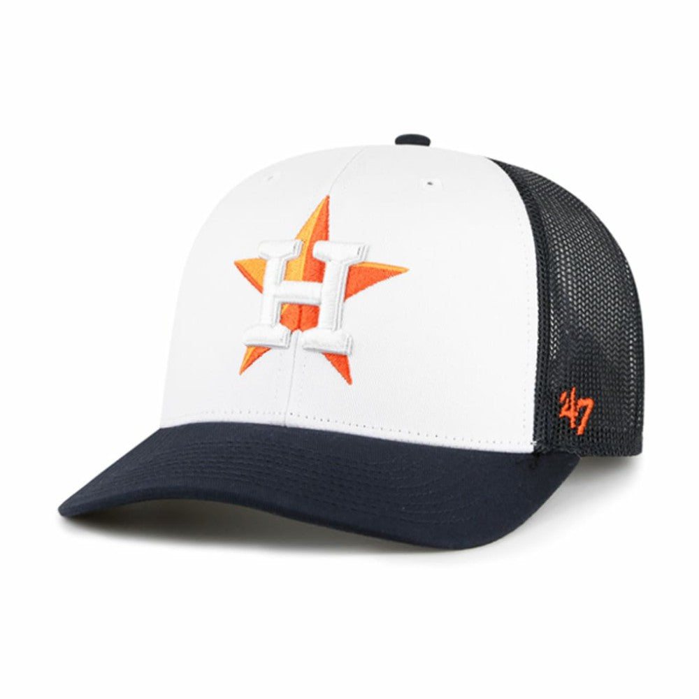 Houston Astros Freshman Trucker Adjustable Hat White/Navy