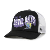 Tampa Bay Rays Meander Foam Trucker Snapback Hat Black