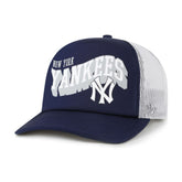 New York Yankees Meander Foam Trucker Snapback Hat Navy
