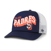 San Diego Padres Meander Foam Trucker Snapback Hat Navy