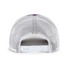 Colorado Rockies Meander Foam Trucker Snapback Hat Purple