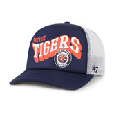 Detroit Tigers Meander Foam Trucker Snapback Hat Navy