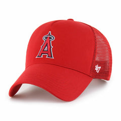 Los Angeles Angels Ballpark Offside Adjustable Trucker Hat Red