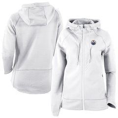 Edmonton Oilers Columbia Omni-Wick Pack It Up Full-Zip Jacket - White Jackets