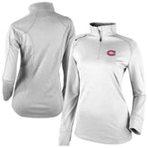 Montreal Canadiens Columbia Women's Omni-Wick Shotgun 2.0 Quarter-Zip Pullover Top - White Pullover
