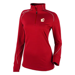 Calgary Flames Columbia Women's Omni-Wick Shotgun 2.0 Quarter-Zip Pullover Top - Red Pullover