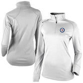 Winnipeg Jets Columbia Women's Omni-Wick Shotgun 2.0 Quarter-Zip Pullover Top - White Pullover