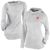 Calgary Flames Columbia Women's Omni-Wick Sunday Ball Pullover Hoodie - White Hoodies