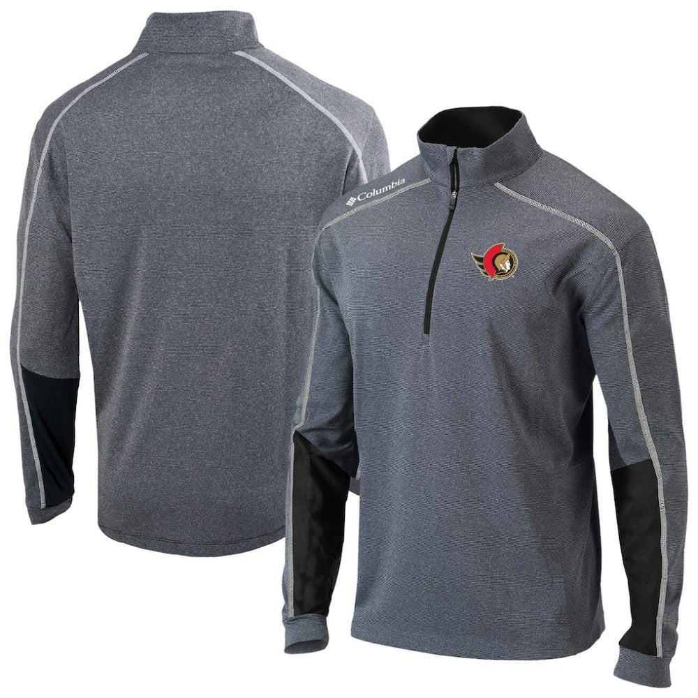 Ottawa Senators Columbia Omni-Wick Shotgun 2.0 Quarter-Zip Pullover Top - Black Pullover