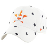 Houston Astros Women's Confetti Clean Up Adjustable Hat White
