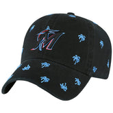 Miami Marlins Women's Confetti Clean Up Adjustable Hat Black