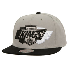 Los Angeles Kings Mitchell & Ness Soul Triple Up Snapback Hat - Gray Hats