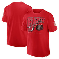New Jersey Devils Fanatics Decades Collection Made To Last T-Shirt - Red T-shirts