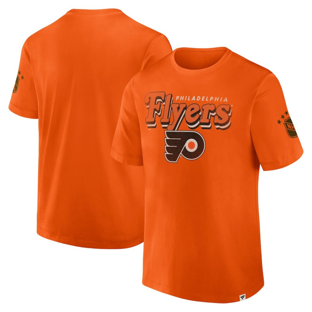 Philadelphia Flyers Fanatics Decades Collection Made To Last T-Shirt - Orange T-shirts