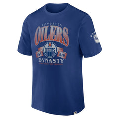 Edmonton Oilers Fanatics Decades Collection Made To Last T-Shirt - Blue T-shirts