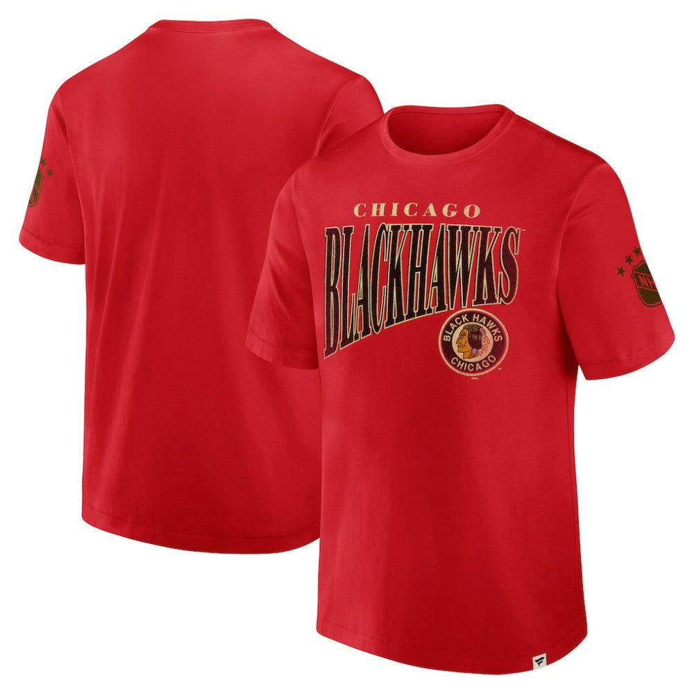 Chicago Blackhawks Fanatics Decades Collection Made To Last T-Shirt - Red T-shirts