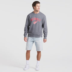 Detroit Red Wings Fanatics Decades Collection Legendary Fleece Pullover Sweatshirt - Heather Gray Sweatshirts