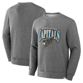 Washington Capitals Fanatics Decades Collection Legendary Fleece Pullover Sweatshirt - Heather Gray Sweatshirts