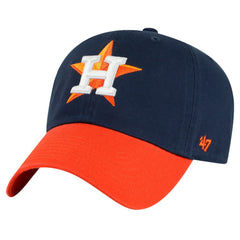 Houston Astros Clean Up Adjustable Hat Navy/Orange