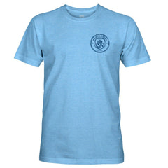 Manchester City 1863FC Mono Badge Retro Tri-Blend T-Shirt Discount - Sky Blue