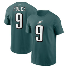 Nick Foles Philadelphia Eagles Retired Player Name & Number T-Shirt - Midnight Green sale
