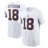 Justin Jefferson Minnesota Vikings Name & Number T-Shirt - White for sale