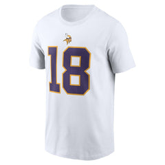 Justin Jefferson Minnesota Vikings Name & Number T-Shirt - White for sale