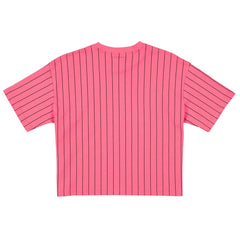 Miami Marlins Women's 2025 City Connect Pinstripe T-Shirt Pink