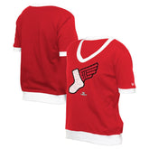 Chicago White Sox Women's 2025 City Connect Rhinestone V-Neck T-Shirt Red